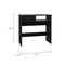 Tuhome 15.8 / 15.75 in. D X 29.8 / 39.65 in. H, 31.5 / 7.87 in. W X Laminate, Black CLW5593 - alternate 8